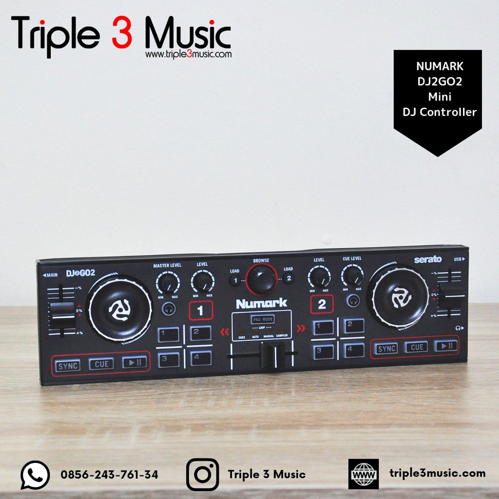 Numark DJ2GO2 Pocket DJ Controller with Audio Interface