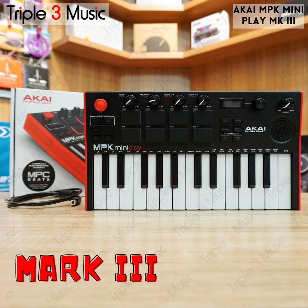 AKAI MPK MINI Play MK3 Portable Keyboard Midi Controller
