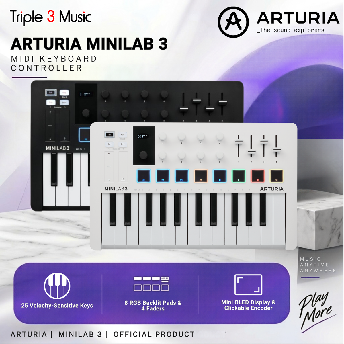 Arturia Minilab 3 Midi Controller 25 keys ORIGINAL