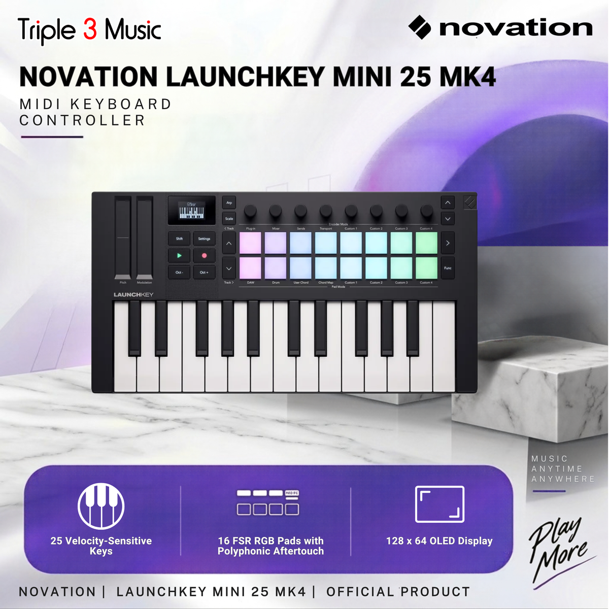 Novation Launchkey Mini 25 MK4 25 keys Midi Keyboard Controller