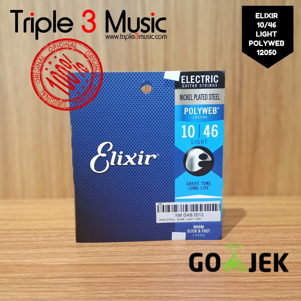 Elixir 12050 10-46 Polyweb senar gitar elektrik ORIGINAL