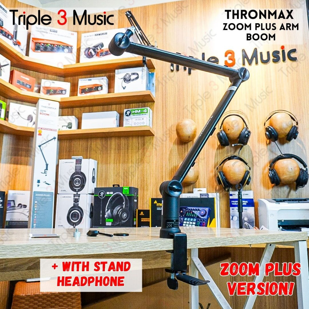Thronmax Zoom S3 premium Stand mic Microphone boom arm radio podcast