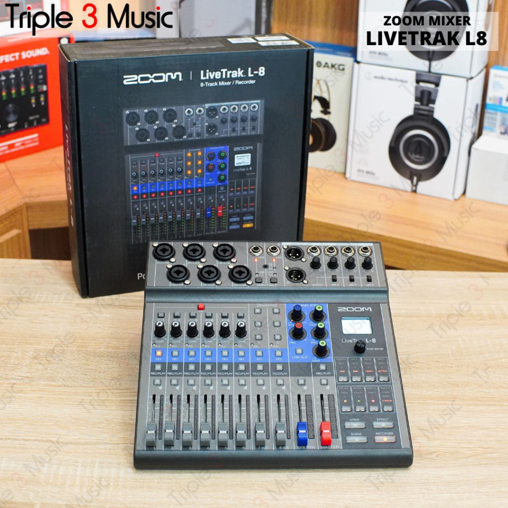 Zoom LiveTrak L8 MULTITRACK USB Digital Mixer / Recorder