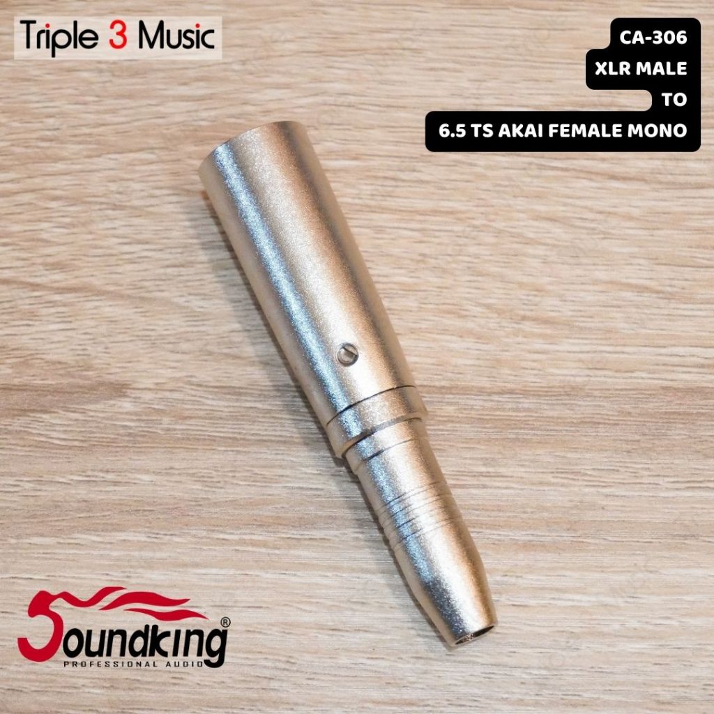 Soundking CA 306 Adapter converter XLR MALE to 6.5 TS akai Female Mono