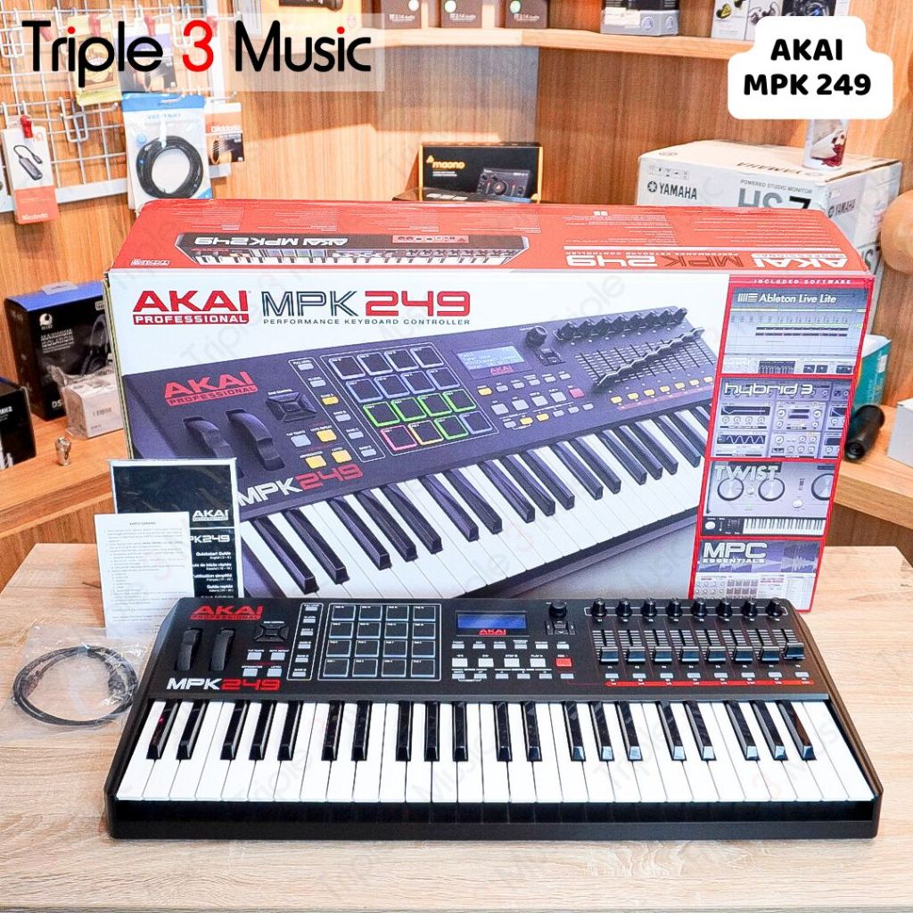 AKAI MPK249 MPK 249 49 keys Semi Weighted Midi Controller Studio premium