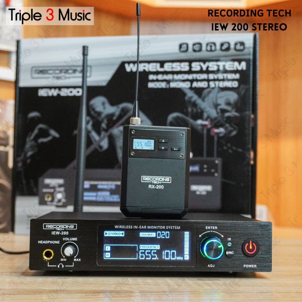 RECORDING TECH IEW200 STEREO IEW 200 ST Wireless IN EAR MONITOR SISTEM