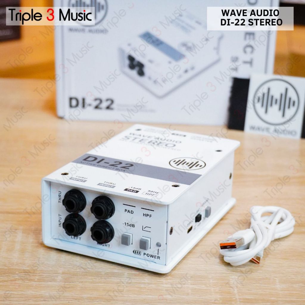 WAVE DI22 DI 22 DI-22 Active Stereo Direct Box - DI BOX