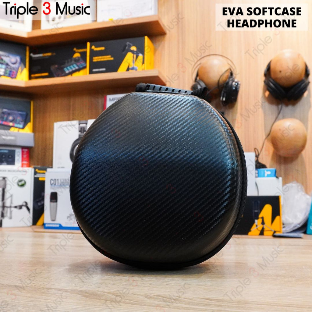 Diantya EVA Softcase Headphone Portable Full tempat headphone Carry Case