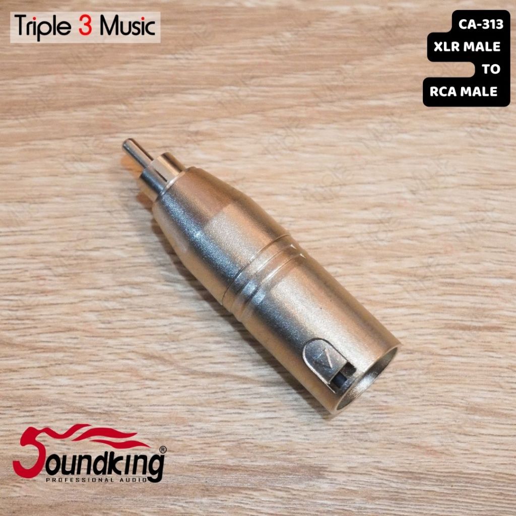 SOUNDKING CA 313 Adapter Converter Konektor XLR MALE TO RCA MALE