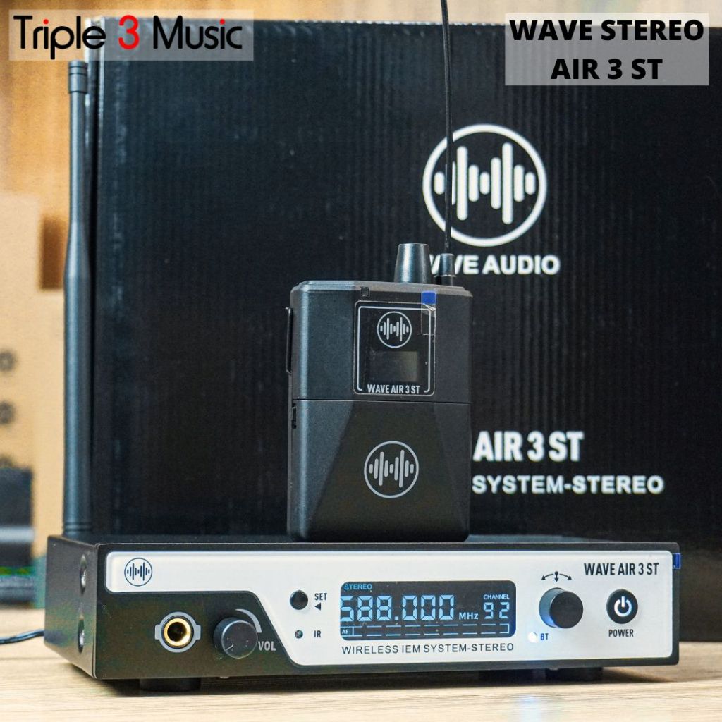 WAVE AIR 3 ST Stereo Wireless IEM System Stage Wave Audio Monitor