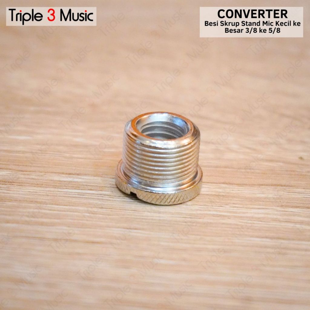 Converter Besi Skrup sekrup Stand Mic Kecil ke Besar 3/8 ke 5/8
