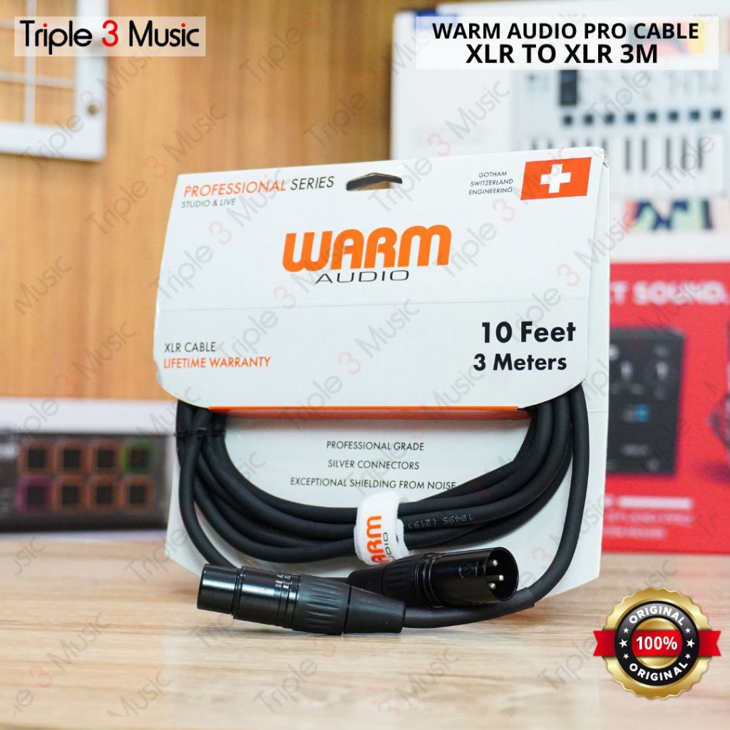WARM AUDIO XLR TO XLR CABLE PRO SERIES 10FT 3m