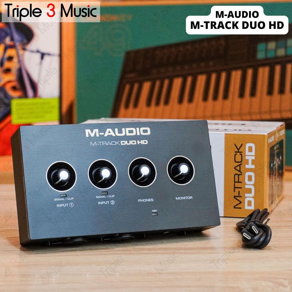 M-AUDIO M-TRACK DUO HD 2 in 2 out audio interface USB C 192 khz