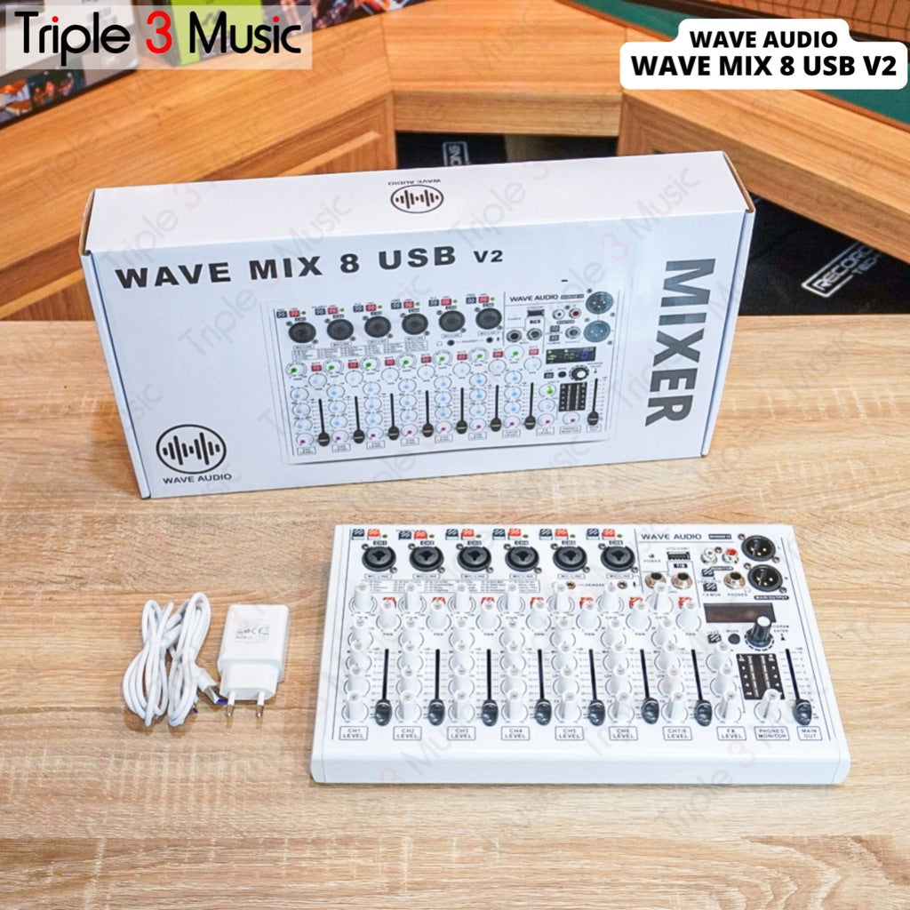 WAVE MIX8USB MIX 8 USB V2 MIXER audio usb 6 Input