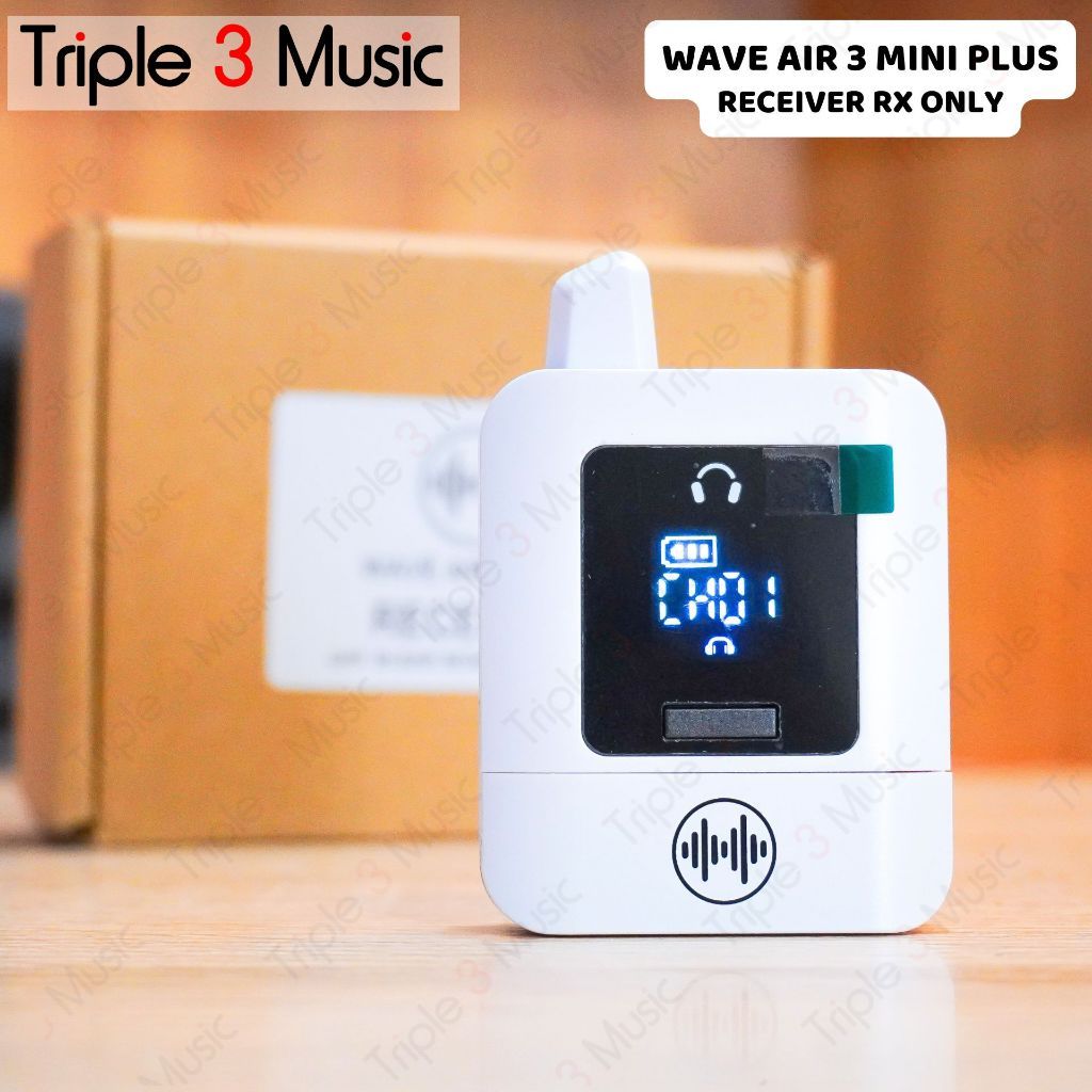 Wave Air 3 Mini+ Portable Stereo Wireless In-Ear Monitor - Receiver Only RX Only