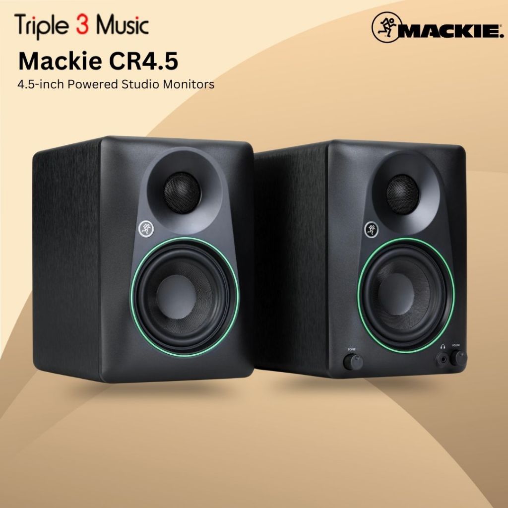 Mackie CR4.5 CR 4.5 4.5-inch Powered Studio Monitors (PAIR)