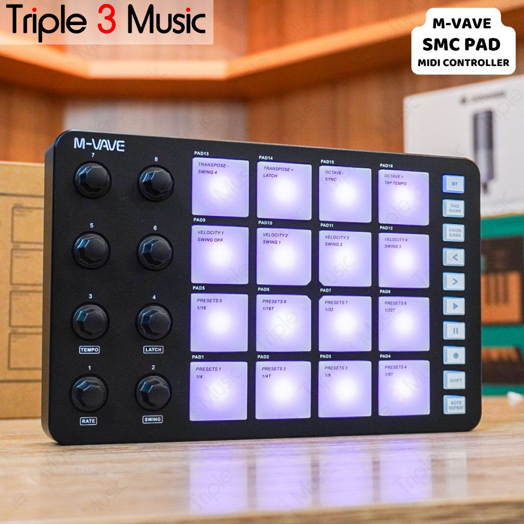 M-VAVE SMC PAD midi controller 16 pad