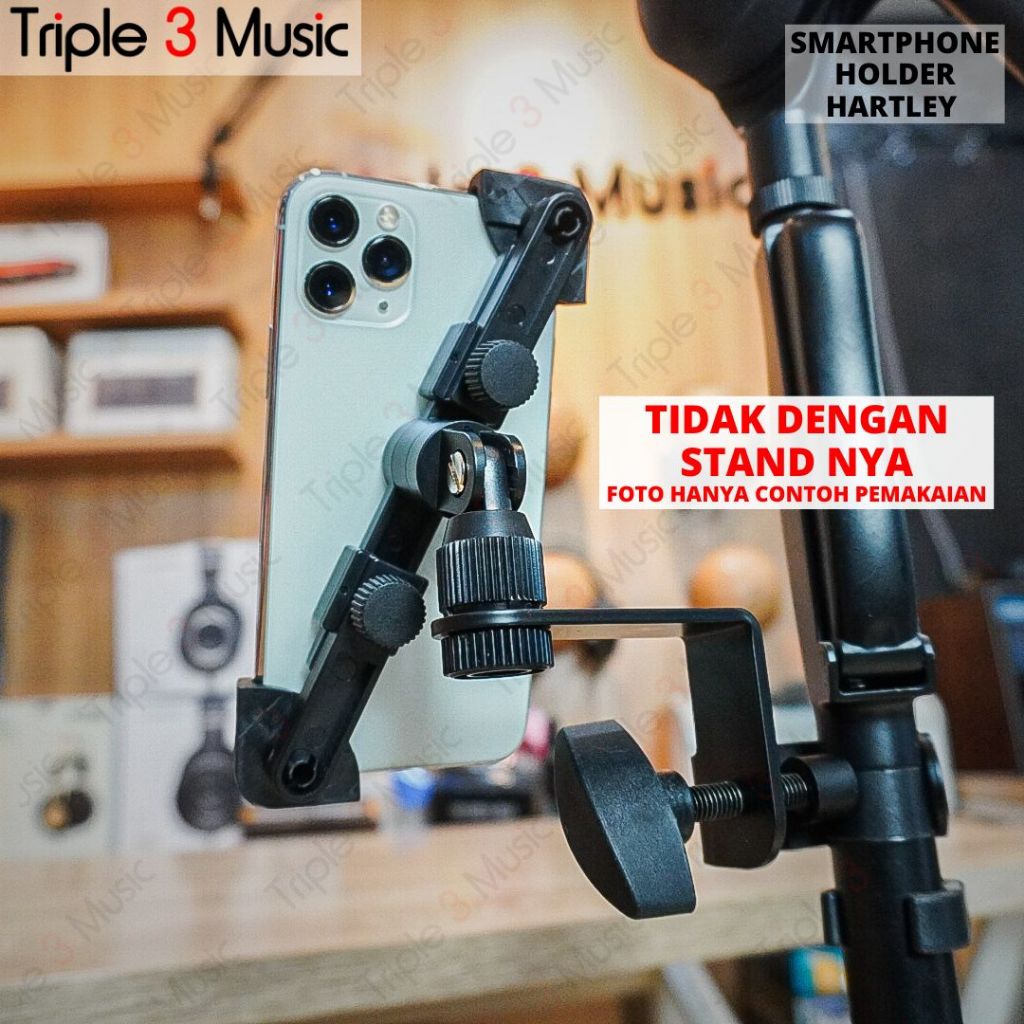 Hartley Smartphone holder jepit stand mic 5-6.5 inch