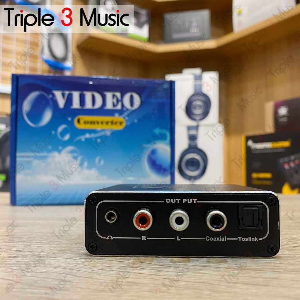 DFA Konverter DAC Coaxial OPTIC & Toslink ke 3.5mm AUX RCA
