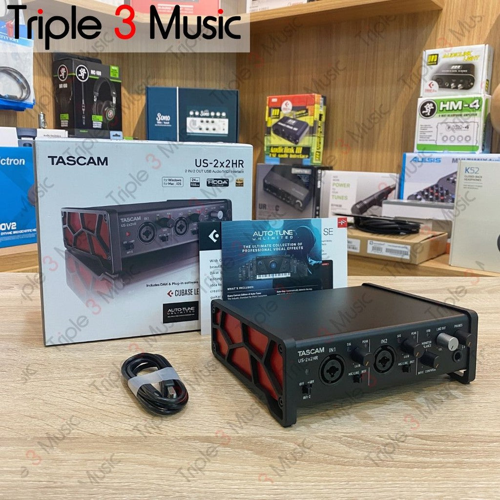 TASCAM US-2x2HR Soundcard Recording Triple 3 Music