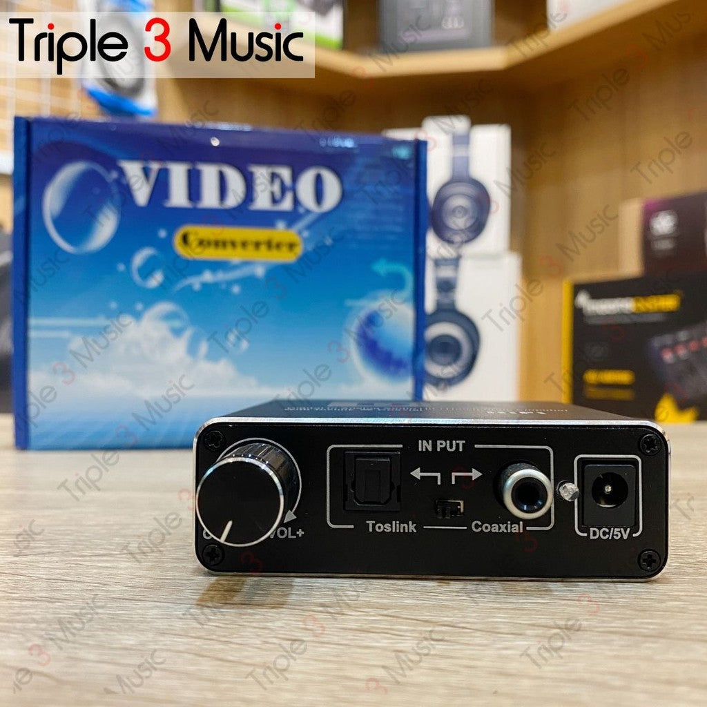DFA Konverter DAC Coaxial OPTIC & Toslink ke 3.5mm AUX RCA