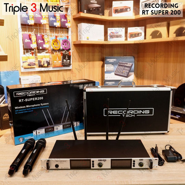 RECORDING TECH RT SUPER200 RT Super 200 WIRELESS MICROPHONE 2 CHANEL MIC WIRELESS