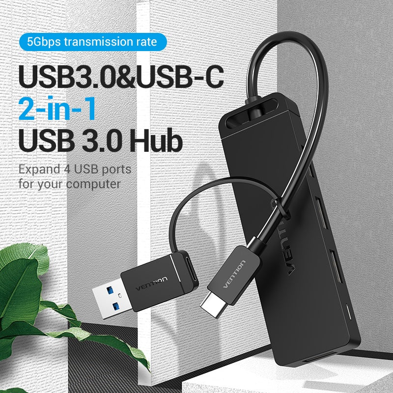 VENTION CHT Power USB HUB Type C 3.1 USB 3.0 2.0 Multi Usb 3x