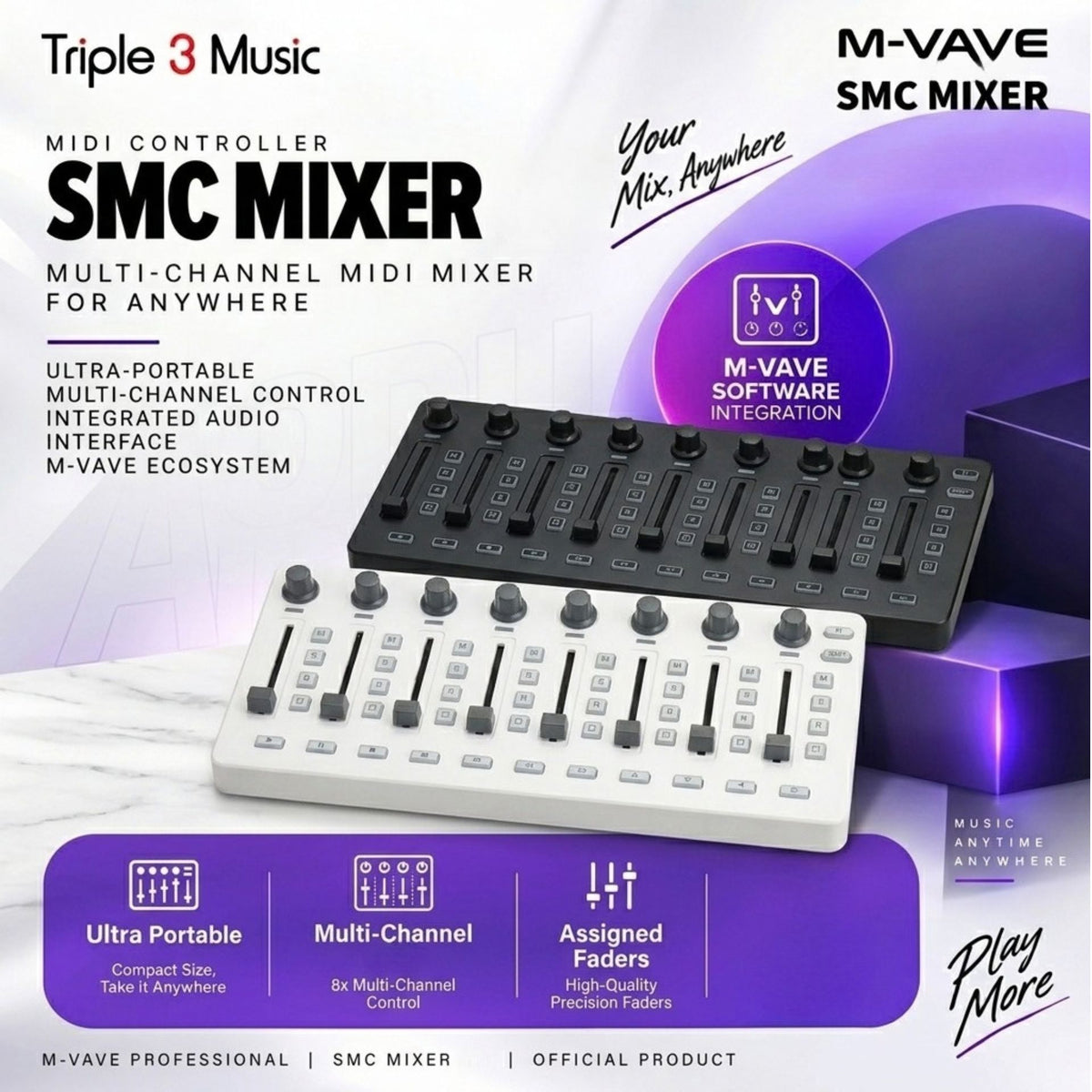 M-VAVE SMC MIXER wireless midi controller daw