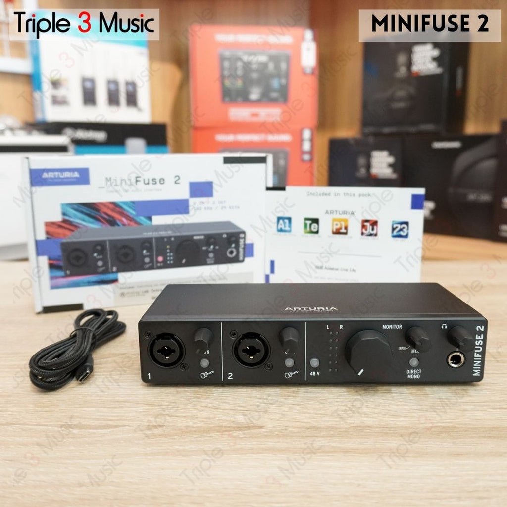 ARTURIA MiniFuse 2 Minifuse2 2 XLR USB Soundcard Recording ORIGINAL