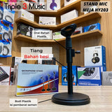 Stand Mic meja podium podcast