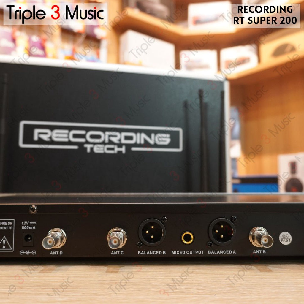 RECORDING TECH RT SUPER200 RT Super 200 WIRELESS MICROPHONE 2 CHANEL MIC WIRELESS