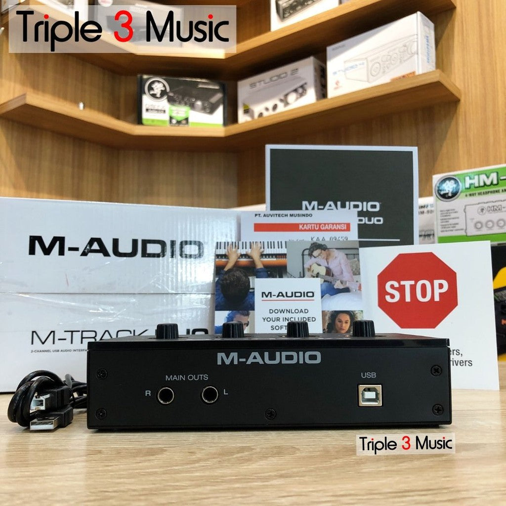 M-Audio MTRACK SOLO DUO M-TRACK DUO HD Soundcard RECORDING ORIGINAL GARANSI