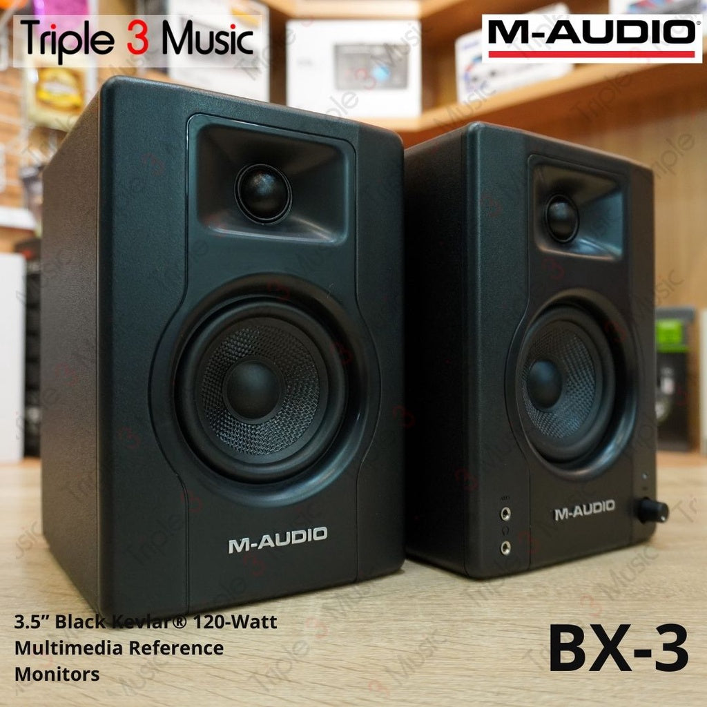 M-AUDIO BX3 Bluetooth BX-3 3.5 inch Pair Speaker Monitor Flat Original