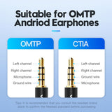 Vention BBU 0.6M Kabel Aux Audio Splitter 3.5mm pemisah mic&headphone