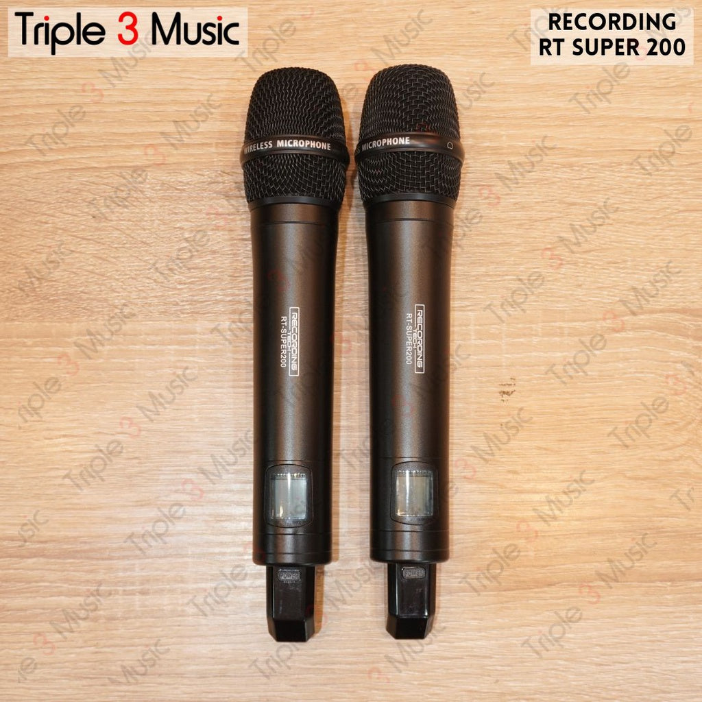 RECORDING TECH RT SUPER200 RT Super 200 WIRELESS MICROPHONE 2 CHANEL MIC WIRELESS