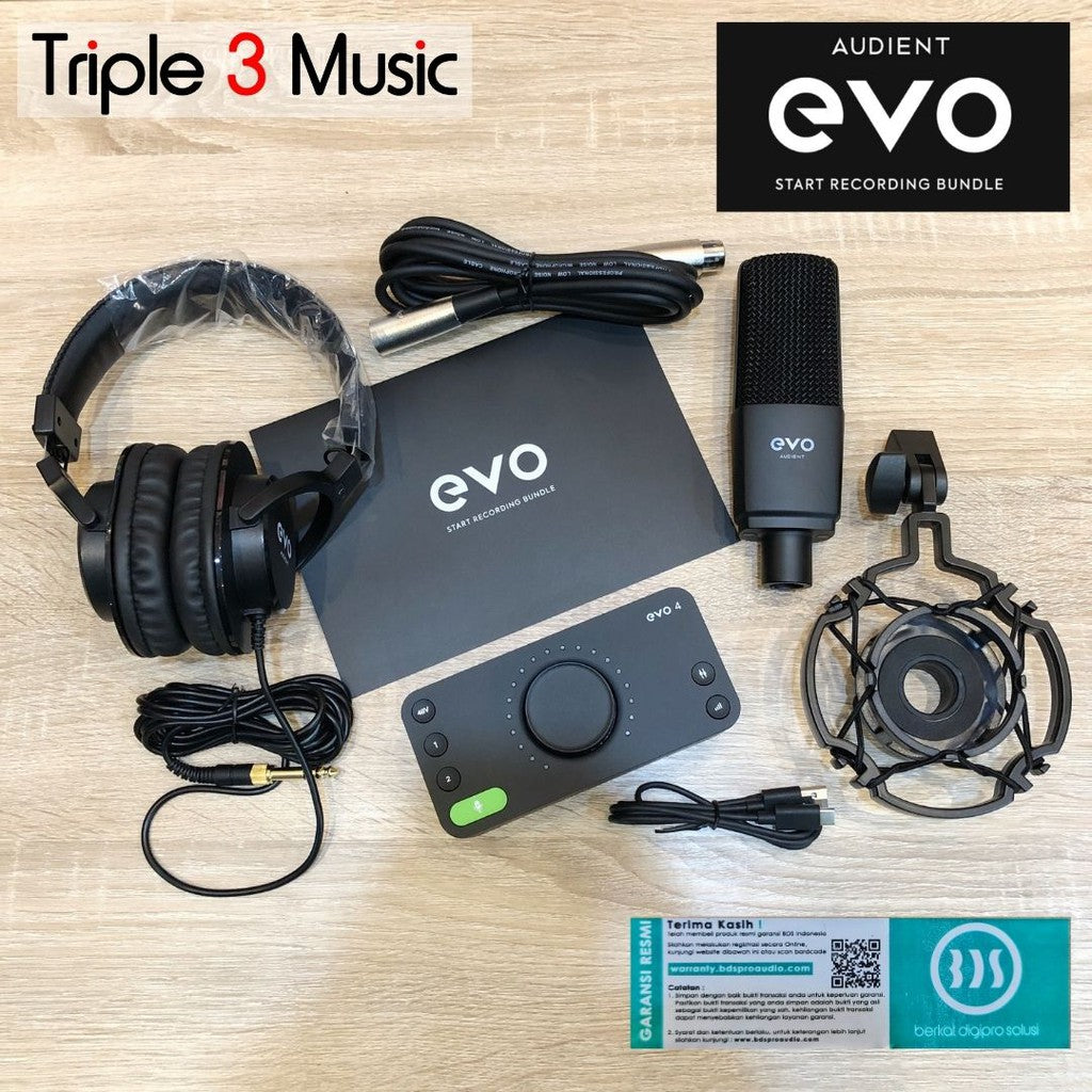 Audient EVO SRB Start Recording Bundle evo 4 Paket Recording rekaman