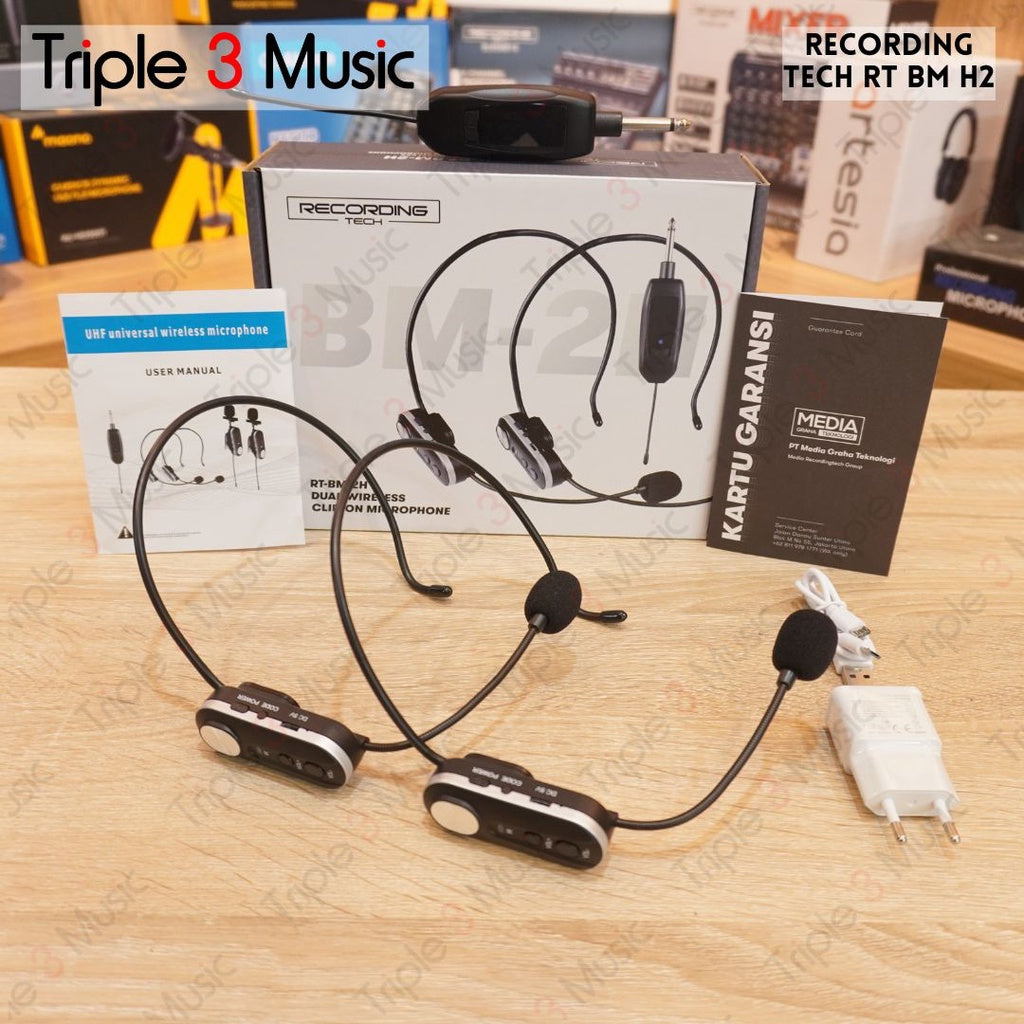 RECORDING TECH RT-BM-2H RT BM 2H Wireless Mic bando Mic Imam masjid