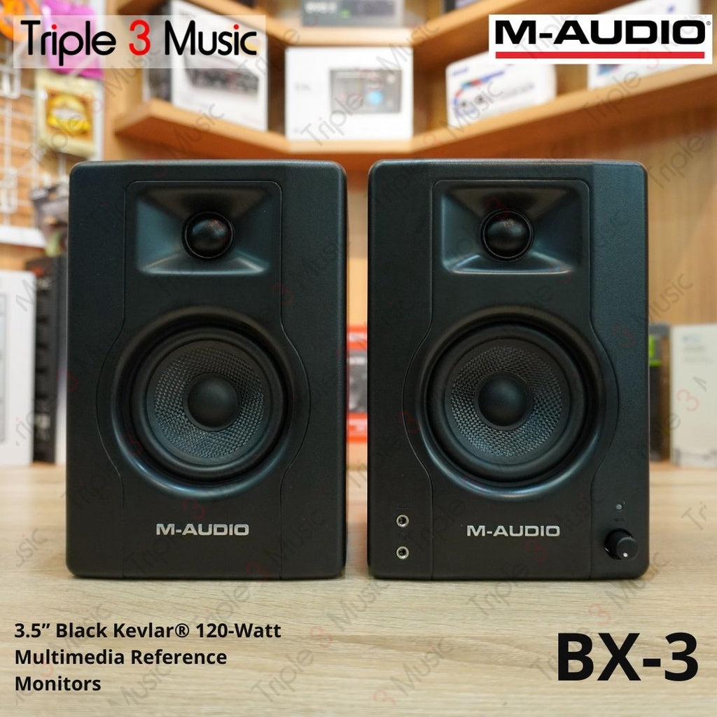 M-AUDIO BX3 Bluetooth BX-3 3.5 inch Pair Speaker Monitor Flat Original