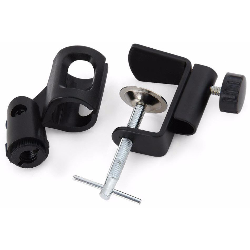 Stand Microphone Broadcast radio stand Mic meja stand recording robot stand jepit