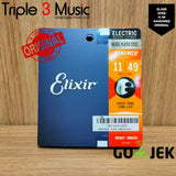 Elixir 12102 NANOWEB ORIGINAL Senar gitar Elektrik 11-49 Triple3music
