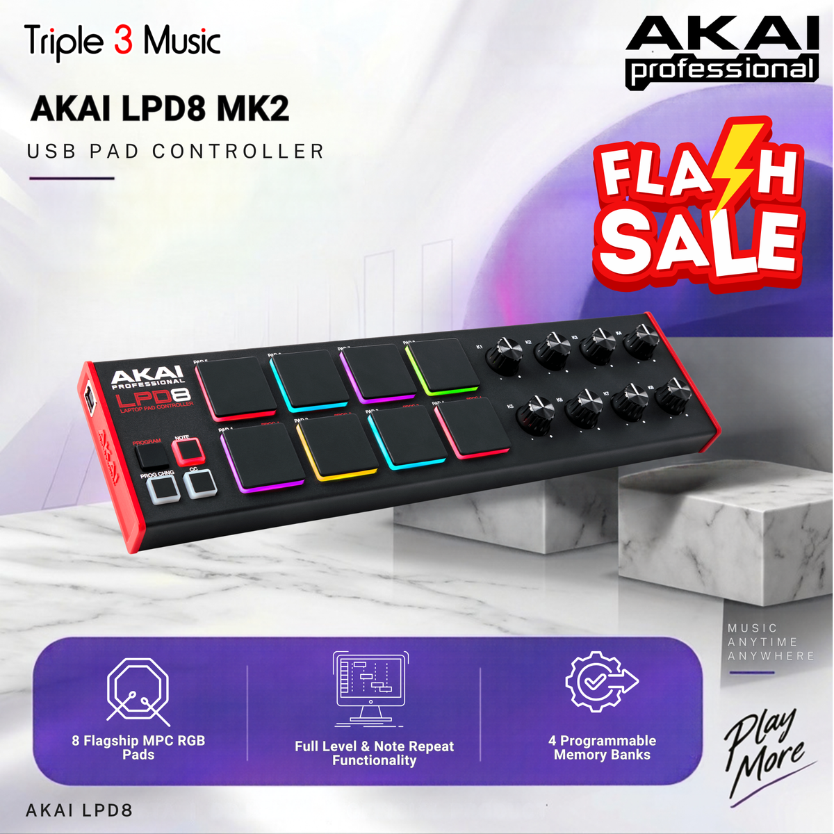 AKAI LPD 8 MK2 MKII LPD8 Pad Controller