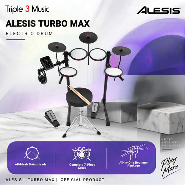 Alesis Turbo Max Mesh Electronic Drum Set | Drum Elektrik