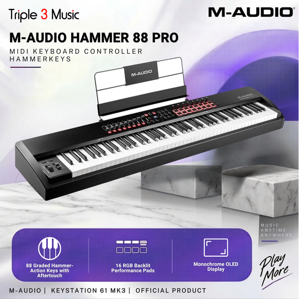 M-AUDIO Hammer 88 Pro 88 keys Midi Controller 88 keys hammer tuts
