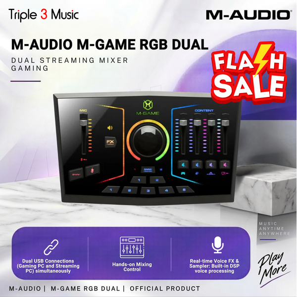 M-audio M-Game RGB Dual Streaming Mixer Gaming