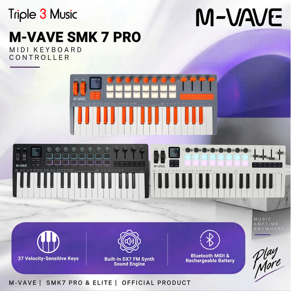 M-Vave SMK 37 Pro SMK37 PRO 37 Keys Midi Keyboard USB Midi Controller