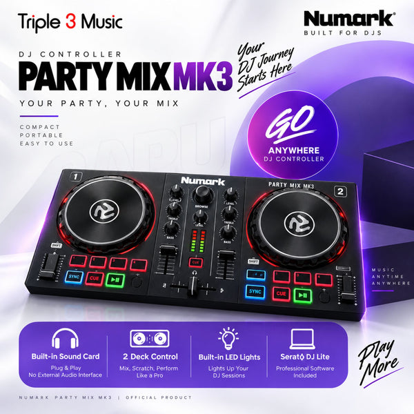 Numark Party Mix Partymix MK3 DJ Controller built in Interface virtual dj