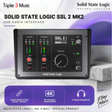 Solid State Logic SSL2 SSL 2 mk2 mkII Audio interface 32 bit usb c 2x2