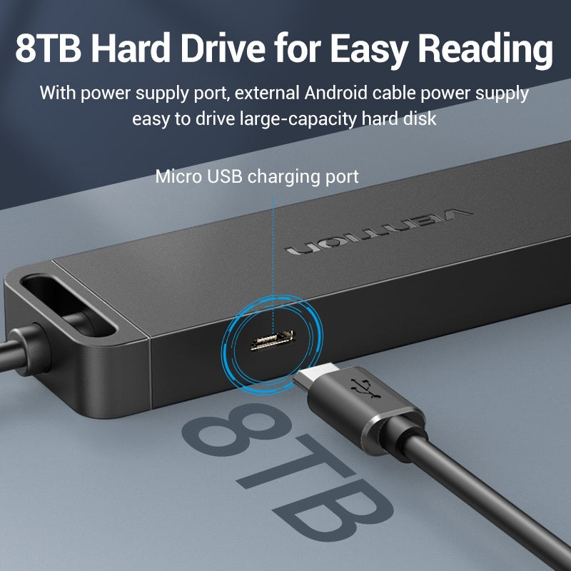 VENTION CHT Power USB HUB Type C 3.1 USB 3.0 2.0 Multi Usb 3x