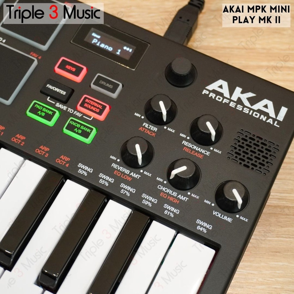 AKAI MPK MINI Play Portable Keyboard Midi Controller