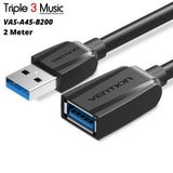 Vention VAS A45 2m Kabel Usb Extension Perpanjangan USB 3.0 5Gbps